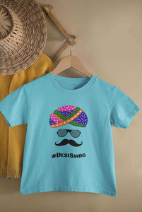 Desi Swag Navratri Half Sleeves T-Shirt for Boy-KidsFashionVilla