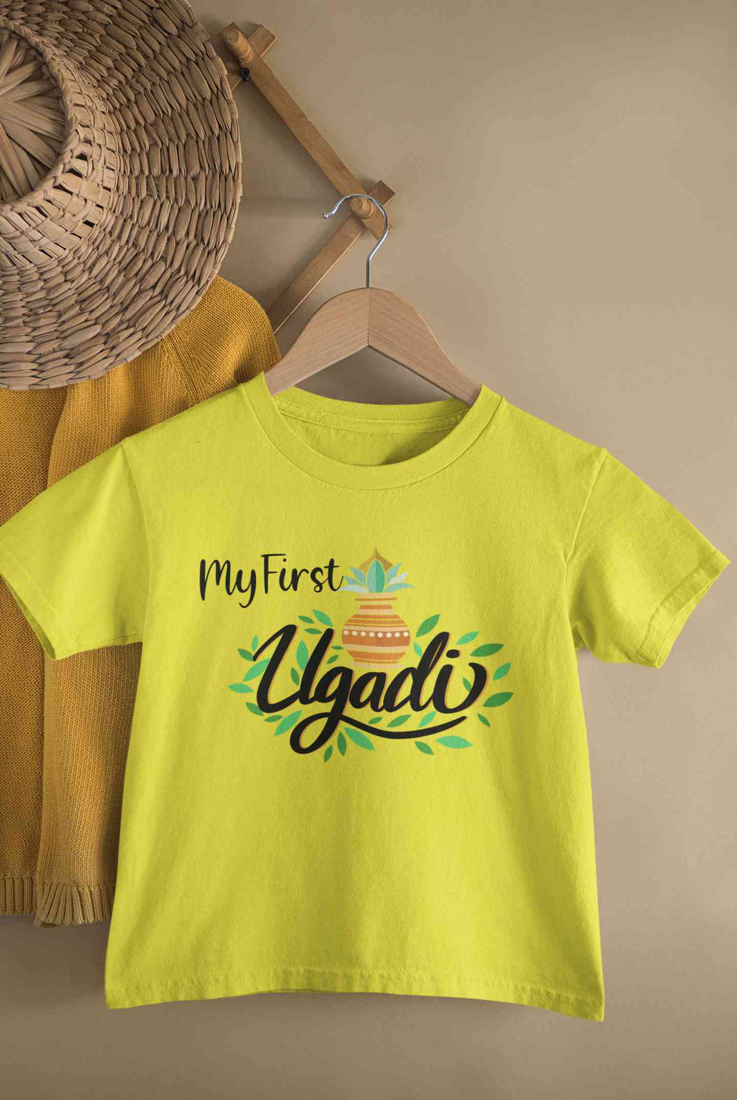 My First Ugadi Half Sleeves T-Shirt for Boy-KidsFashionVilla