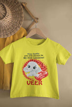 Load image into Gallery viewer, Custom Name Daddy Always Be My First Valentine Half Sleeves T-Shirt for Boy-KidsFashionVilla

