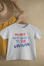 Load image into Gallery viewer, Customized Name My First New Year Half Sleeves T-Shirt for Boy-KidsFashionVilla
