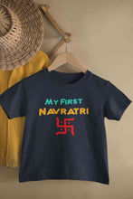 Load image into Gallery viewer, My First Navratri Half Sleeves T-Shirt for Boy-KidsFashionVilla
