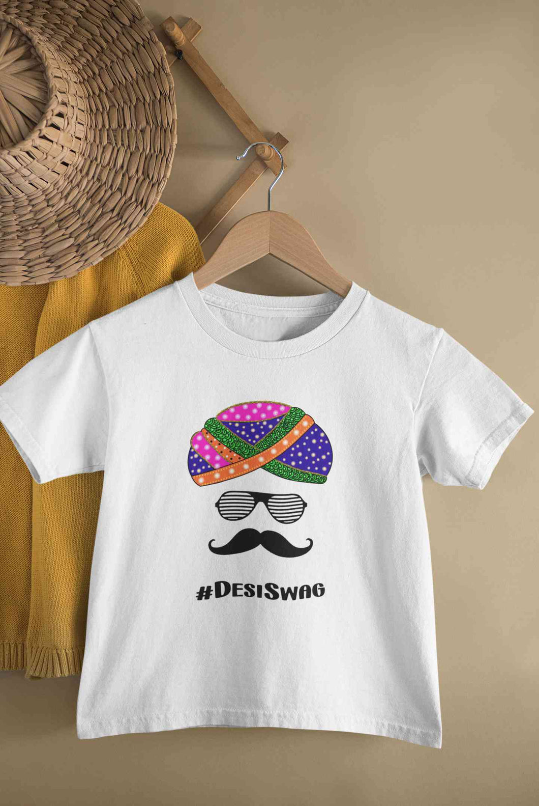 Desi Swag Navratri Half Sleeves T-Shirt for Boy-KidsFashionVilla