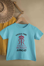 Load image into Gallery viewer, Custom Name IPL RR Rajasthan Royals Little Fan Half Sleeves T-Shirt for Boy-KidsFashionVilla
