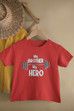 Load image into Gallery viewer, My Angel My Hero Matching Brother Sister Kid Half Sleeves T-Shirts -KidsFashionVilla
