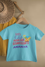 Load image into Gallery viewer, Makar Sankranti Half Sleeves T-Shirt For Girls -KidsFashionVilla
