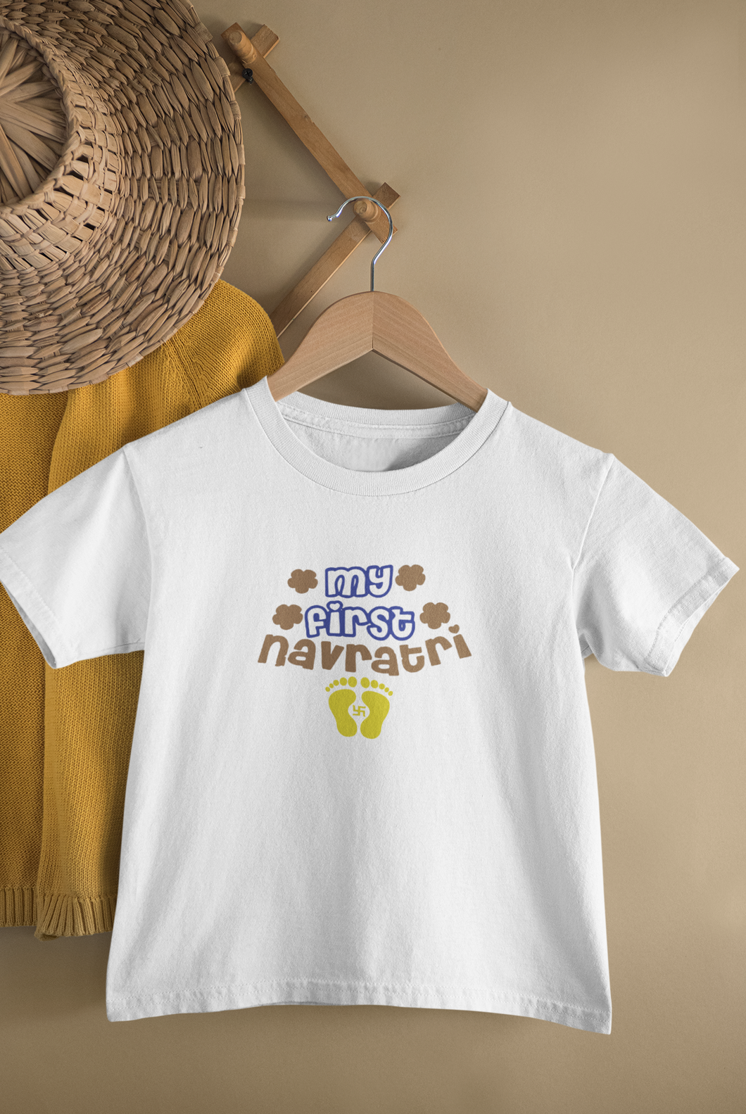 My First Navratri Half Sleeves T-Shirt for Boy-KidsFashionVilla