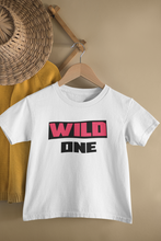 Load image into Gallery viewer, Wild One And Mild One Matching Brother-Brother Kids Half Sleeves T-Shirts -KidsFashionVilla
