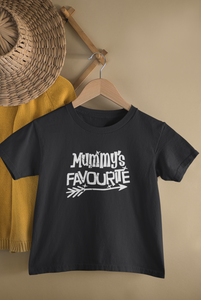 Daddy Mommy's Favorite Matching Brother Sister Kid Half Sleeves T-Shirts -KidsFashionVilla