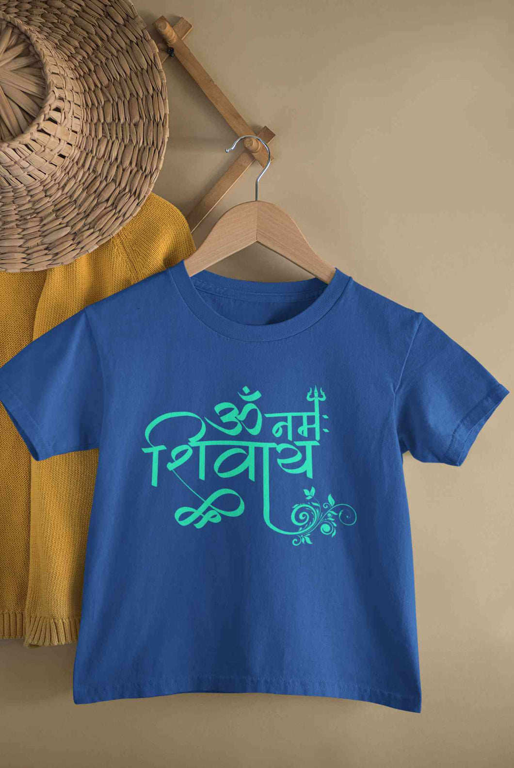 Om Namah Shivay Maha Shivratri Half Sleeves T-Shirt for Boy-KidsFashionVilla