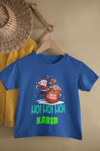 Load image into Gallery viewer, Customized Name Ho! Ho! Ho! Christmas Half Sleeves T-Shirt for Boy-KidsFashionVilla
