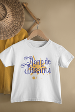 Load image into Gallery viewer, Rang De Basanti Holi Family Half Sleeves T-Shirts-KidsFashionVilla
