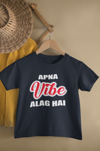 Load image into Gallery viewer, Apna Vibe Alag Hai Half Sleeves T-Shirt for Boy-KidsFashionVilla
