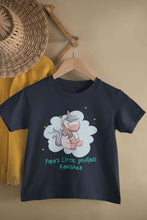 Load image into Gallery viewer, Custom Name Papas Little Phuljadi Diwali Half Sleeves T-Shirt For Girls -KidsFashionVilla
