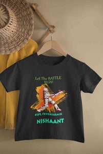 Custom Name IPL Fever Half Sleeves T-Shirt for Boy-KidsFashionVilla