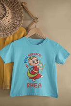 Load image into Gallery viewer, Custom Name My First Navratri Half Sleeves T-Shirt For Girls -KidsFashionVilla
