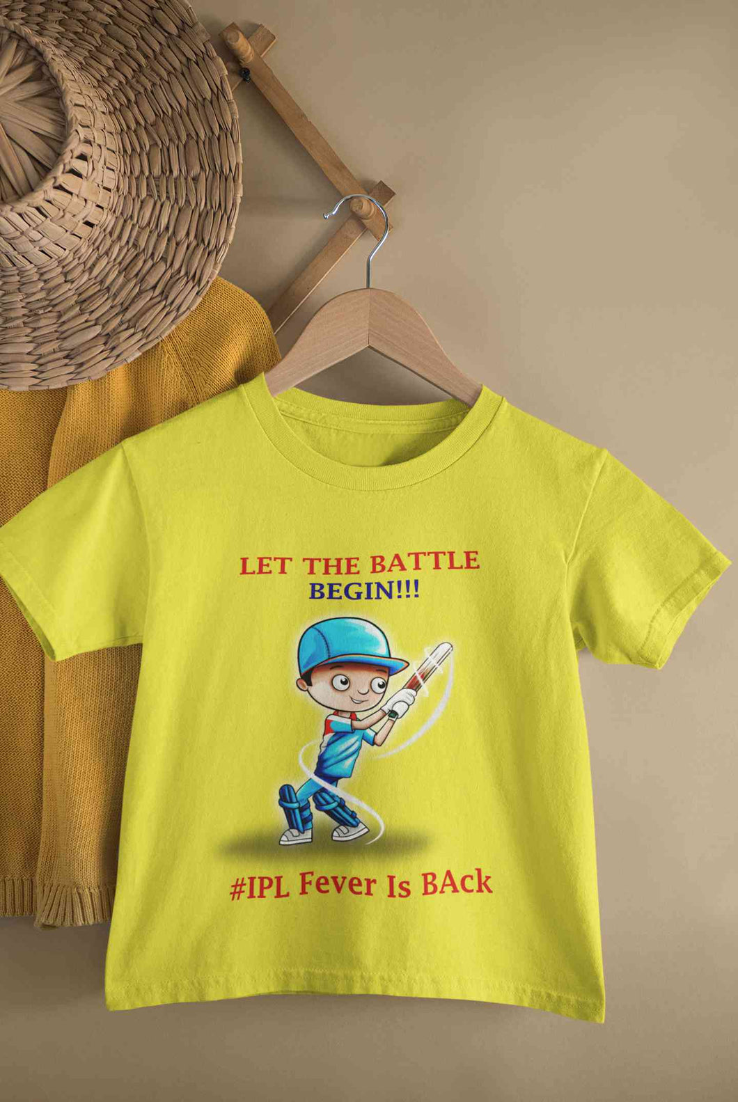 IPL Fever Is Back Half Sleeves T-Shirt For Girls -KidsFashionVilla