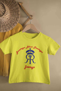 IPL Rajasthan Royals Jeetega Bhai Jeetega RR Jeetega Half Sleeves T-Shirt for Boy-KidsFashionVilla
