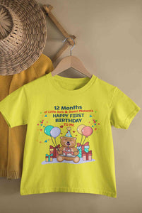 My First Birthday Half Sleeves T-Shirt for Boy-KidsFashionVilla