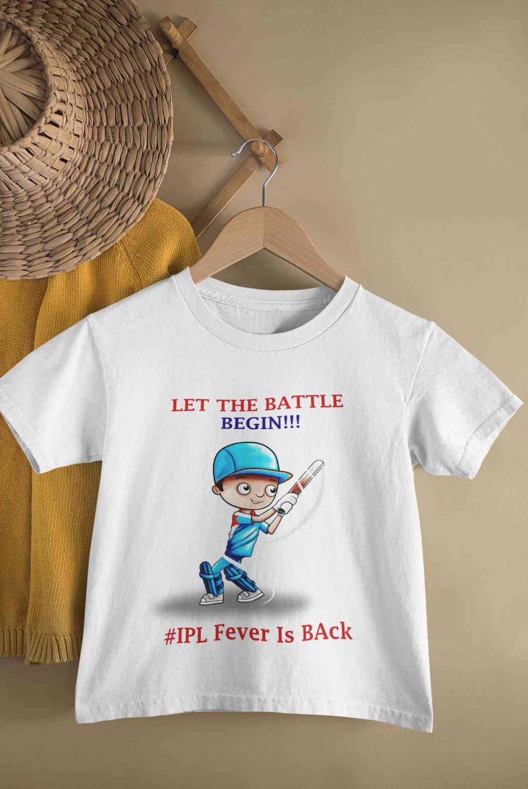IPL Fever Is Back Half Sleeves T-Shirt For Girls -KidsFashionVilla