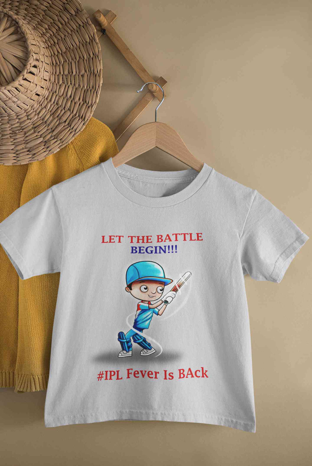 IPL Fever Is Back Half Sleeves T-Shirt For Girls -KidsFashionVilla