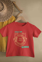 Load image into Gallery viewer, Custom Name IPL PBKS Punjab Super Kings Little Fan Half Sleeves T-Shirt for Boy-KidsFashionVilla
