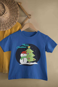 Merry Christmas Half Sleeves T-Shirt for Boy-KidsFashionVilla