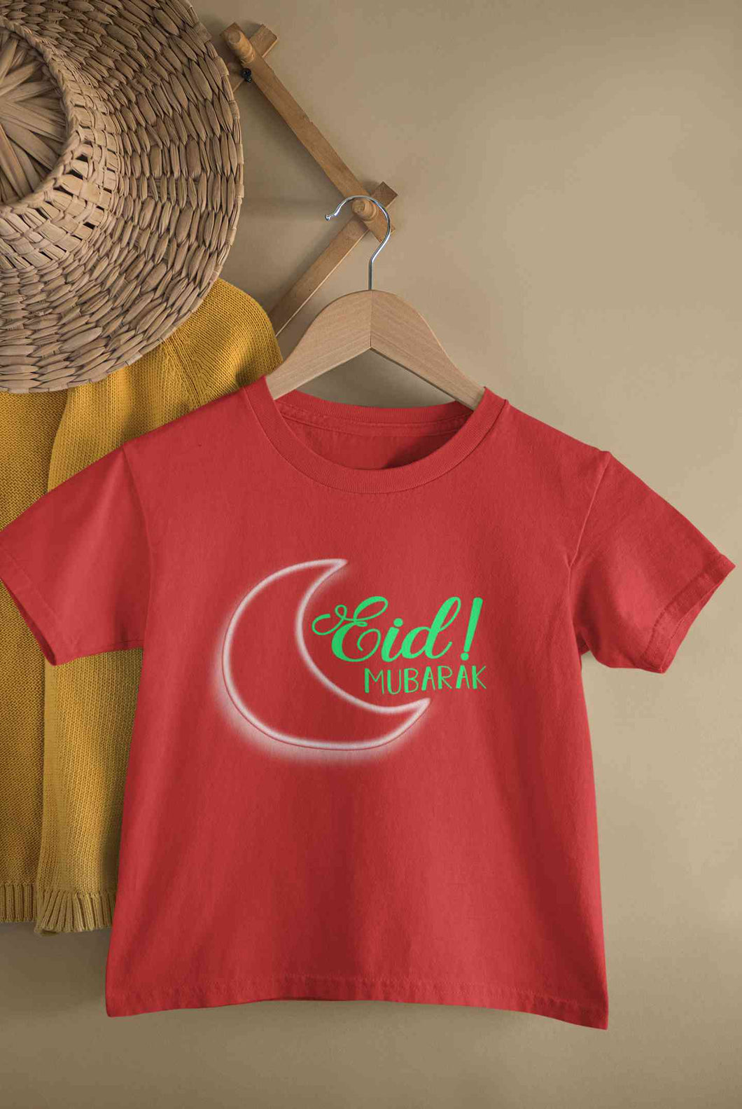 Eid Mubaaarak Half Sleeves T-Shirt for Boy-KidsFashionVilla