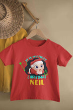 Load image into Gallery viewer, Customized Name It Is My First Christmas Half Sleeves T-Shirt for Boy-KidsFashionVilla
