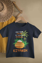 Load image into Gallery viewer, Custom Name Time For Pongal Half Sleeves T-Shirt for Boy-KidsFashionVilla
