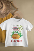 Load image into Gallery viewer, Custom Name Time For Pongal Half Sleeves T-Shirt for Boy-KidsFashionVilla
