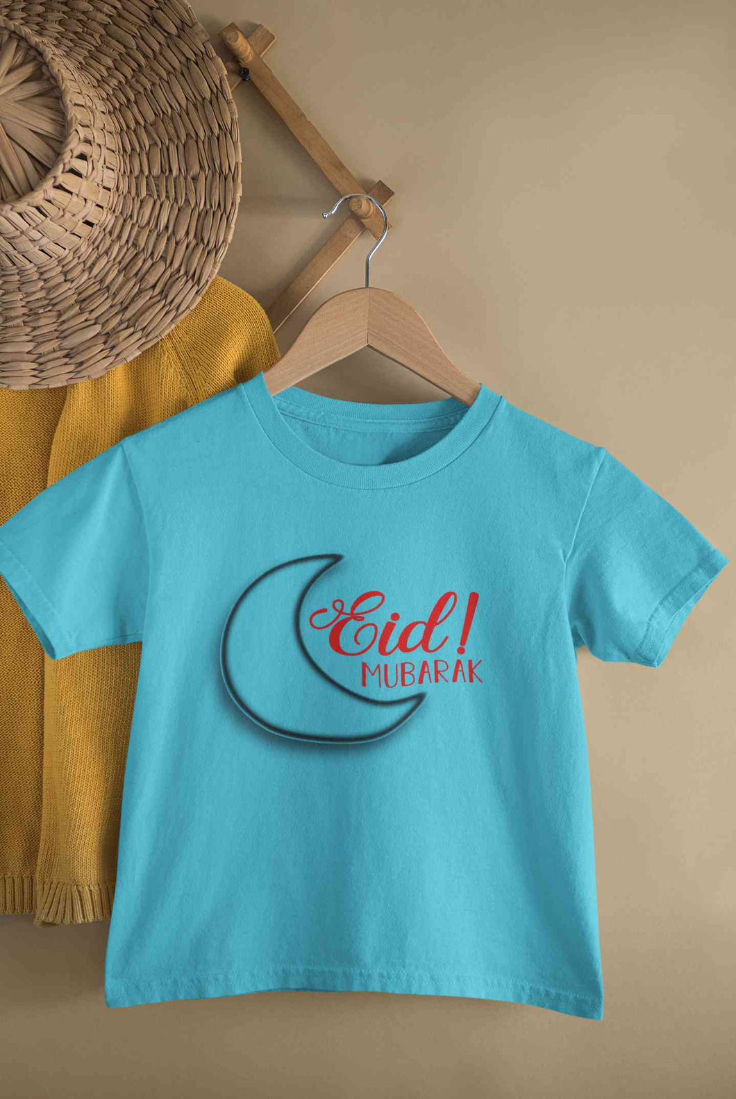 Eid Mubaaarak Half Sleeves T-Shirt for Boy-KidsFashionVilla