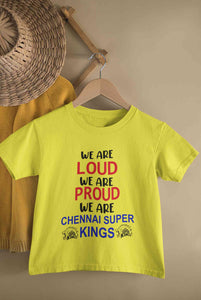 IPL We Are Loud CSK Chennai Super Kings Half Sleeves T-Shirt for Boy-KidsFashionVilla