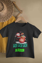 Load image into Gallery viewer, Customized Name Ho! Ho! Ho! Christmas Half Sleeves T-Shirt for Boy-KidsFashionVilla
