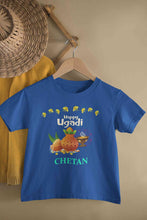 Load image into Gallery viewer, Custom Name Happy Ugadi Half Sleeves T-Shirt for Boy-KidsFashionVilla
