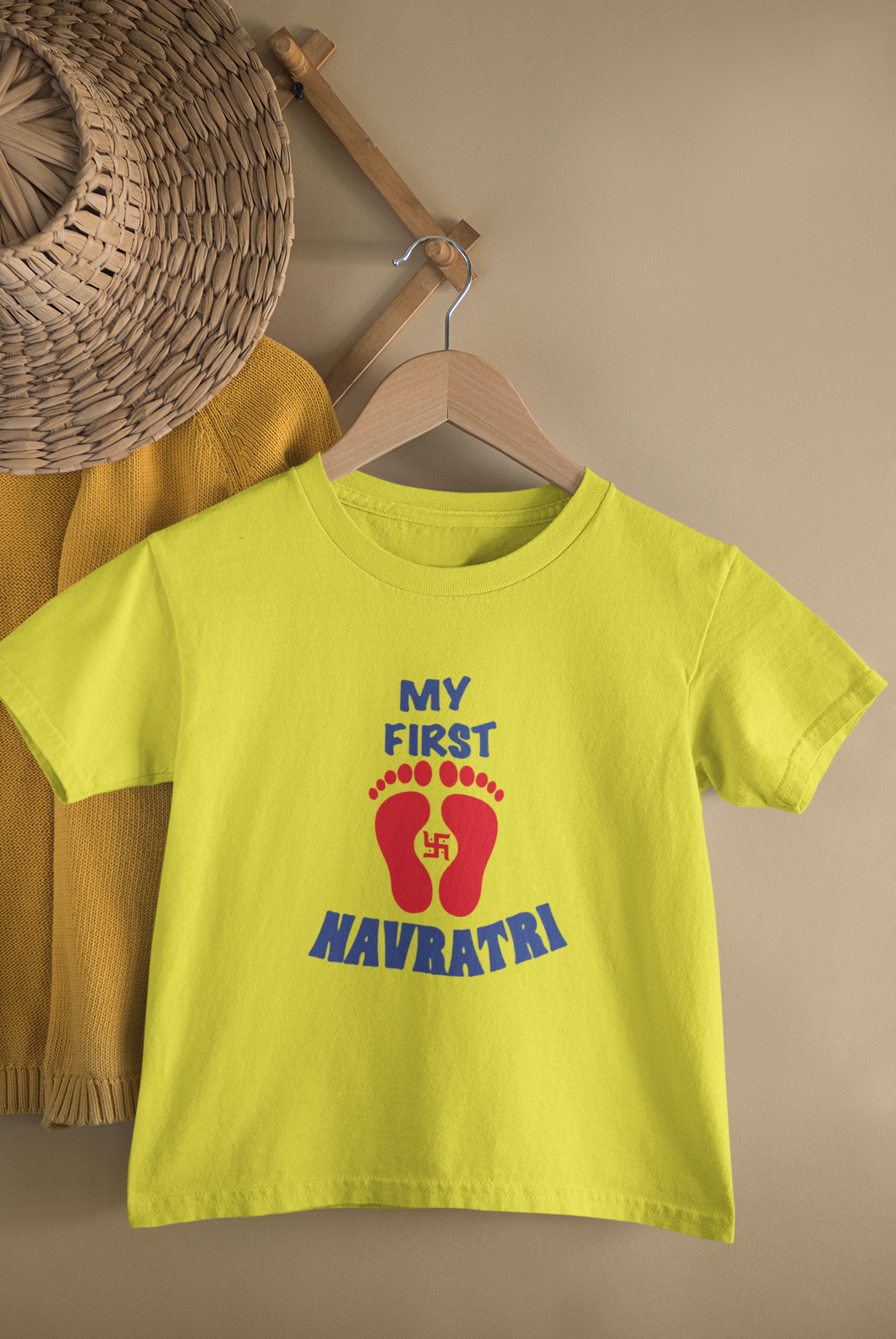 My First Navratri Half Sleeves T-Shirt for Boy-KidsFashionVilla