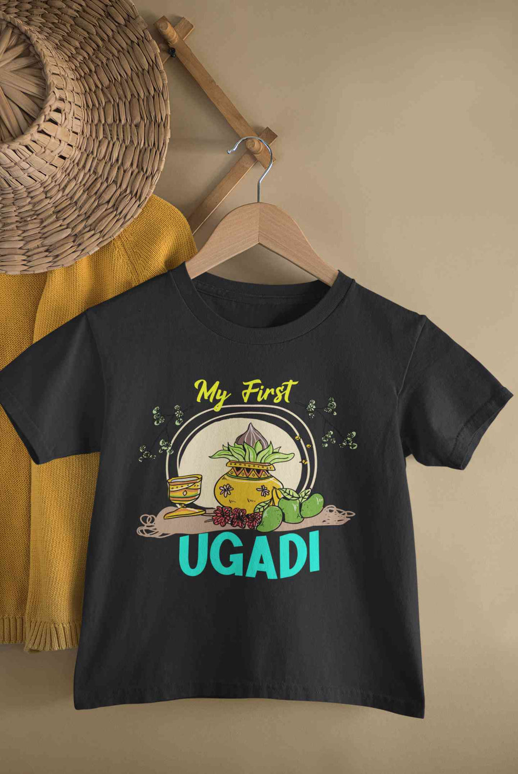 My First Ugadi Half Sleeves T-Shirt for Boy-KidsFashionVilla