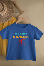 Load image into Gallery viewer, My First Navratri Half Sleeves T-Shirt for Boy-KidsFashionVilla

