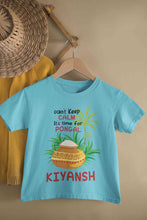 Load image into Gallery viewer, Custom Name Time For Pongal Half Sleeves T-Shirt for Boy-KidsFashionVilla
