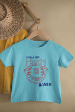Load image into Gallery viewer, Custom Name IPL PBKS Punjab Super Kings Little Fan Half Sleeves T-Shirt for Boy-KidsFashionVilla
