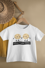Load image into Gallery viewer, Its A Twin Thing Sisters Matching Kids Half Sleeves T-Shirts -KidsFashionVilla
