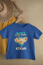 Load image into Gallery viewer, Custom Name Little Bappa Bhakt Ganesh Chaturthi Half Sleeves T-Shirt for Boy-KidsFashionVilla
