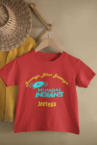 IPL Mumbai Indians Jeetega Bhai Jeetega MI Jeetega Half Sleeves T-Shirt for Boy-KidsFashionVilla