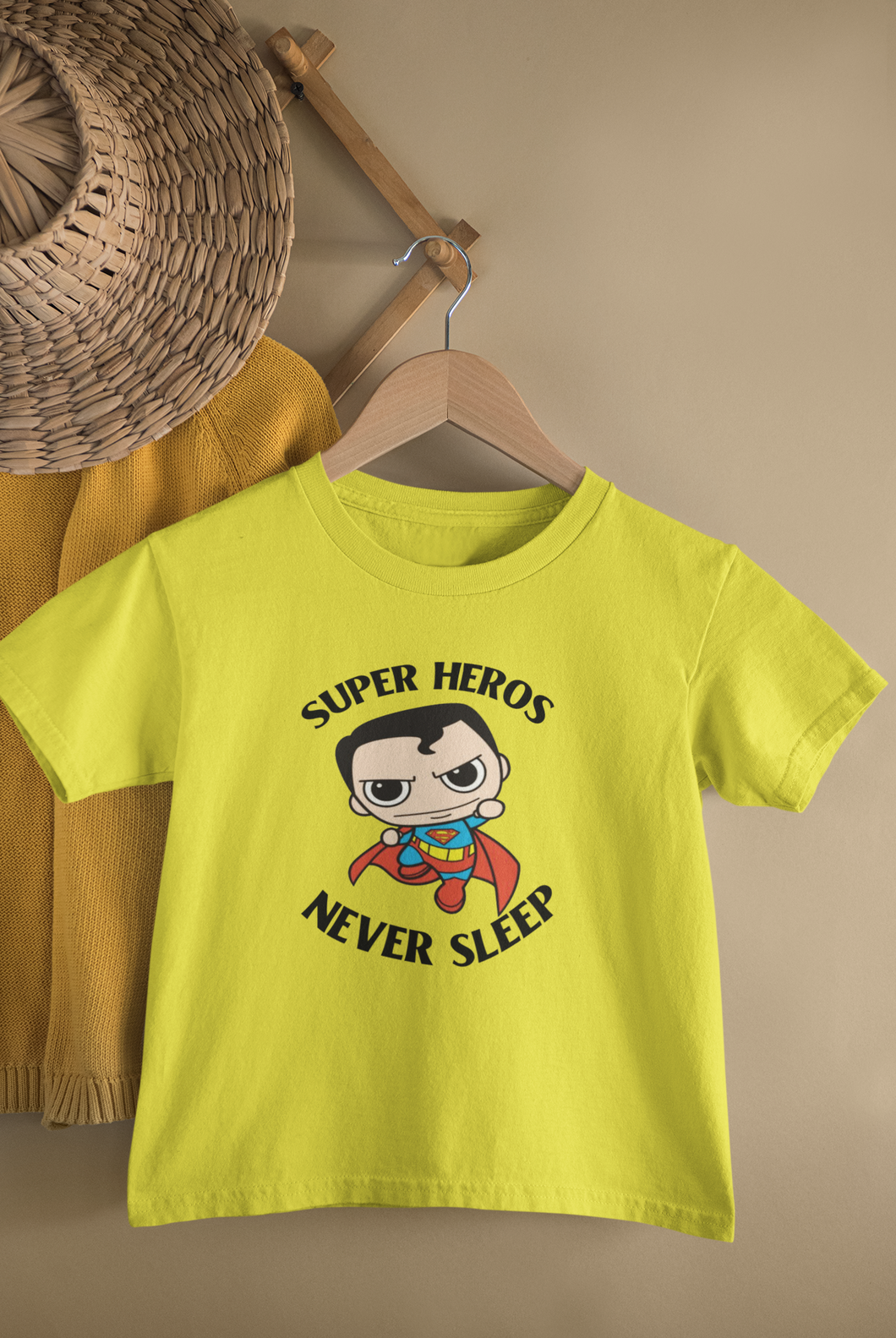 Super Heros Never Sleeps Half Sleeves T-Shirt for Boy-KidsFashionVilla