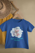 Load image into Gallery viewer, Custom Name Papas Little Phuljadi Diwali Half Sleeves T-Shirt For Girls -KidsFashionVilla
