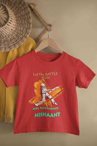 Custom Name IPL Fever Half Sleeves T-Shirt for Boy-KidsFashionVilla