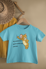 Load image into Gallery viewer, Attitude Shows Cute Jerry Half Sleeves T-Shirt For Girls -KidsFashionVilla
