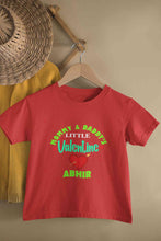 Load image into Gallery viewer, Custom Name Mommys And Daddys Little Valentine Half Sleeves T-Shirt for Boy-KidsFashionVilla
