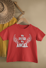 Load image into Gallery viewer, My Angel My Hero Matching Brother Sister Kid Half Sleeves T-Shirts -KidsFashionVilla
