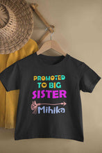 Load image into Gallery viewer, Custom Name Promoted To Big Sister Rakhi Half Sleeves T-Shirt For Girls -KidsFashionVilla
