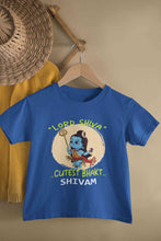 Load image into Gallery viewer, Custom Name Cutest Bhakt MahaShivratri Half Sleeves T-Shirt for Boy-KidsFashionVilla
